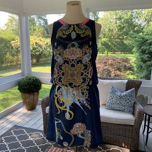 Tibi Maximalist Silk Scarf Dress